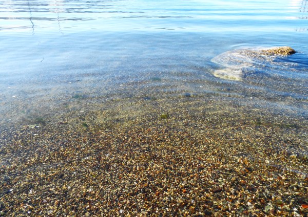 Dipping into this cool, clear water was lovely. 