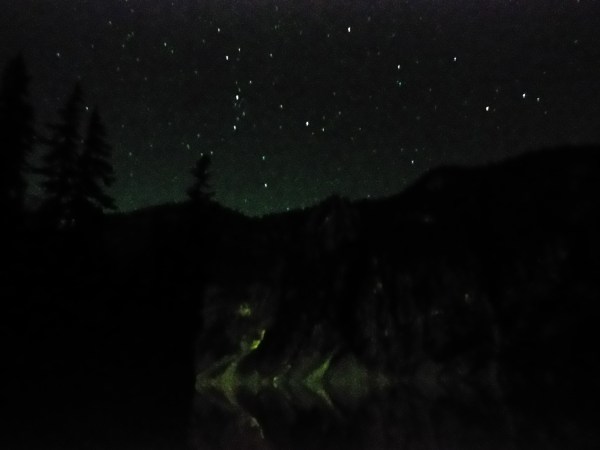 The stars were amazing on the first night.